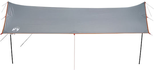 vidaXL Shade Sail Orange With Hoop & with PU Coating 3.05x4.6m 105gr/m²