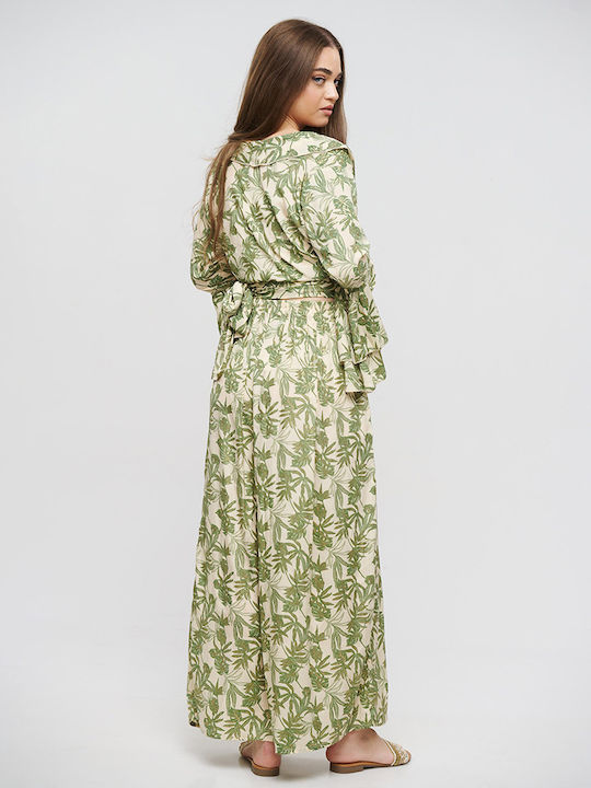 Maxi Пола Ecru/green