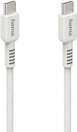 HAMA USB 2.0 Kabel USB-C männlich - USB-C Weiß 1m