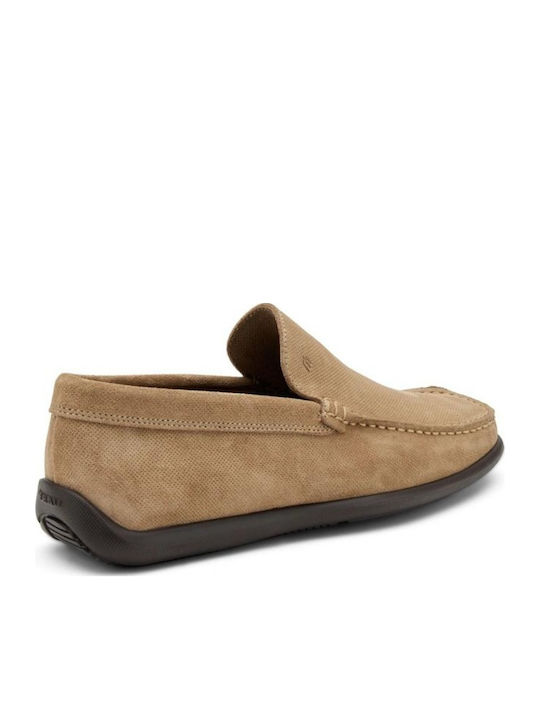 Suede Ανδρικά Loafers σε Μπεζ Χρώμα