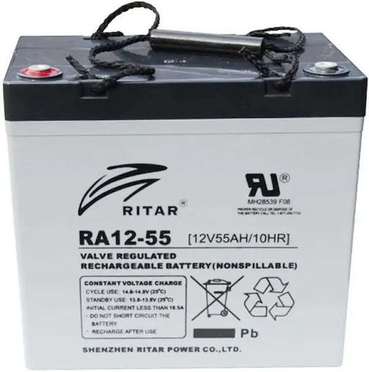 Ritar Батерия UPS с Капацитет 55Ах и Напрежение 12V 1бр