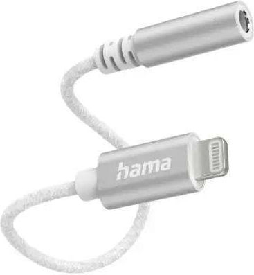 Adapter Hama Lightning Male 3.5 Mm Audio Jack White
