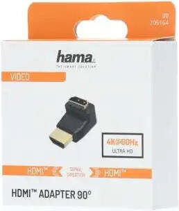 Hama 205164 Адаптер Hdmi Мъжки Hdmi Женски 90° Черен