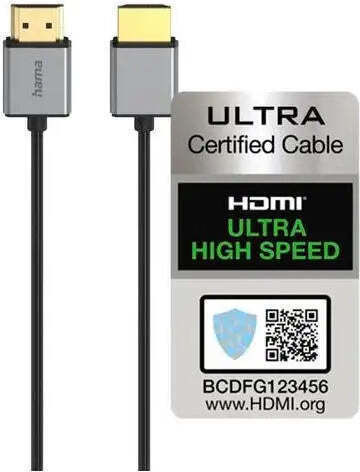 HAMA Cablu HDMI 2.0 Premium High Speed 4K 60Hz HDR HDMI De Sex Masculin - HDMI De Sex Masculin 1.5m Negru