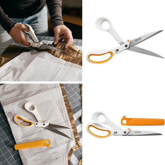 Fiskars Шевна ножица в White цвят