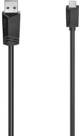 HAMA Regular USB 2.0 spre micro USB Cablu Negru 1.5m (00200608) 1buc