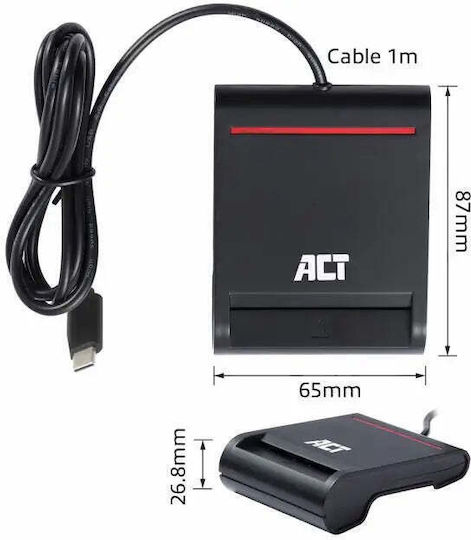 Act Ac6020 Smart Card Reader Usb 3.2 Gen 1