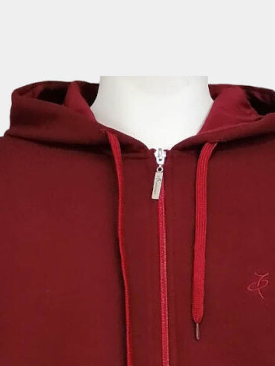 Target Men's Sweatshirt Jacket with Hood Bordeaux