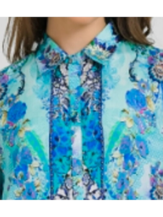 Ble Resort Collection Женско Дълга Кафтан Плажно облекло Turquoise
