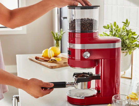 Kitchenaid Electric Coffee Grinder 150W for 340gr Beans and 70 Grind Levels Beige