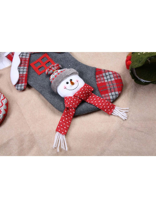 Christmas Decorative Gray Socks L30xW15cm