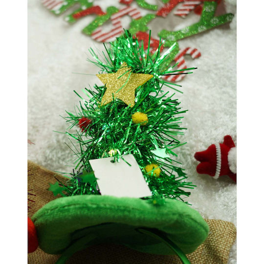 Christmas Headband Green with Pattern Tree
