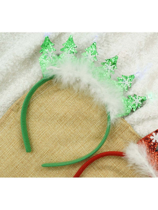 Accesorii de Crăciun Benzi pentru cap Verde cu Model Brad