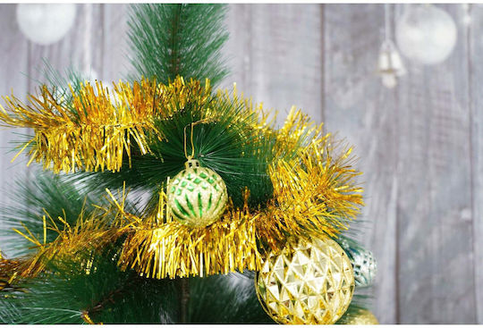 Weihnachtliche Girlande Plastik Gold 200x7cm 1Stück