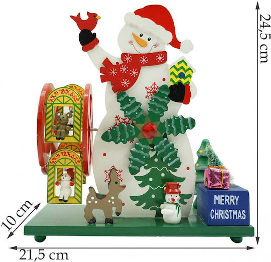 De Crăciun Din lemn Figurină Înălțime 24.5cm.
