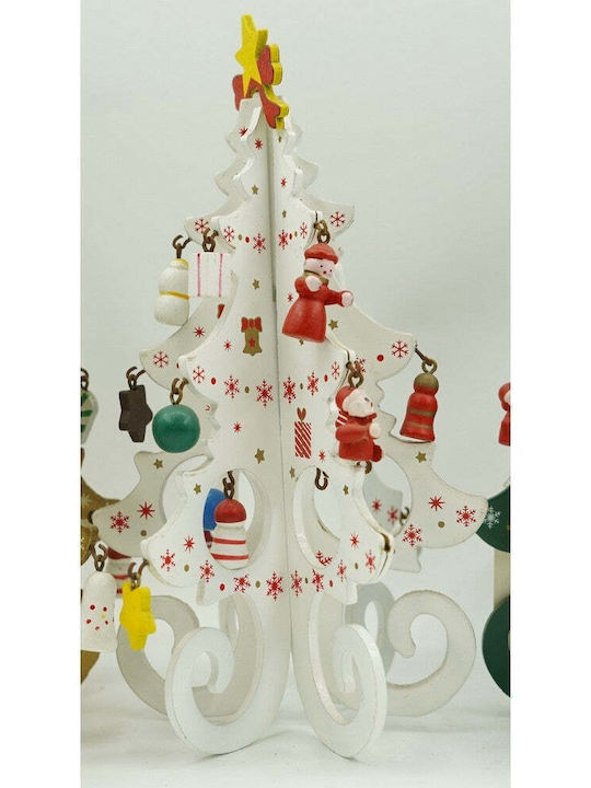 Weihnachtsdekoration Baum 20cm Weiß