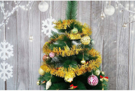 Weihnachtliche Girlande Plastik Gold 200x7cm 1Stück