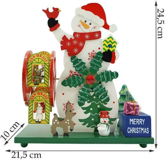 De Crăciun Din lemn Figurină Înălțime 24.5cm.