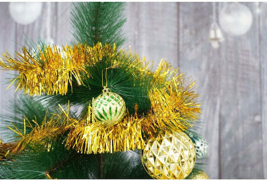Weihnachtliche Girlande Plastik Gold 200x7cm 1Stück