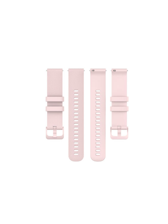 Λουράκι Σιλικόνης Ροζ (Galaxy Watch Active 2Amazfit GTS)