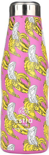 Estia Travel Flask Save the Aegean Flasche Thermosflasche Rostfreier Stahl BPA Frei 500ml Banana swirl