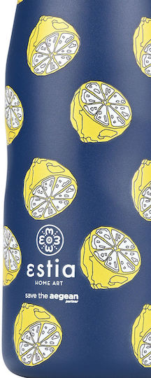 Estia Travel Flask Save the Aegean Μπουκάλι Θερμός Ανοξείδωτο BPA Free 500ml Citrus infusion