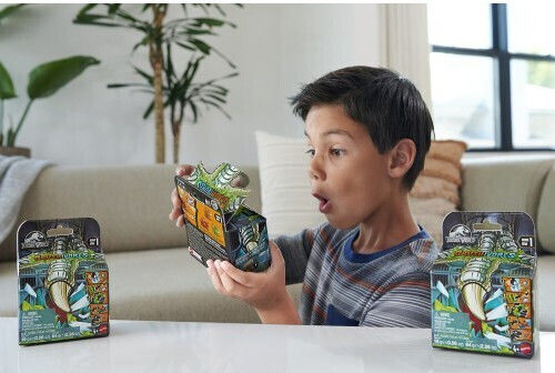 Mattel Jurassic World Crushivores Dilophosaurus Σειρά 1 Δεινόσαυρο Έκπληξη Hvb32