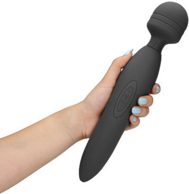 Shots Vibrator Massage 20cm Schwarz