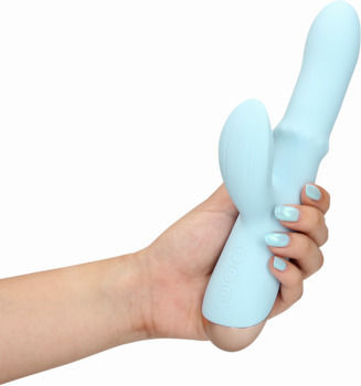 Shots Δονητής Rabbit 23cm Μπλε