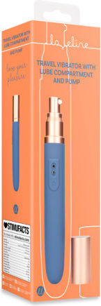 Loveline Travel Silicone Vibrator with Built-in Lubricant Dispenser
