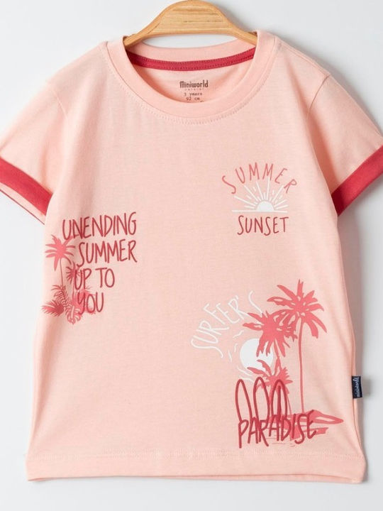 Trendy Shop Kinder Set mit Shorts Sommer 2Stück Somon