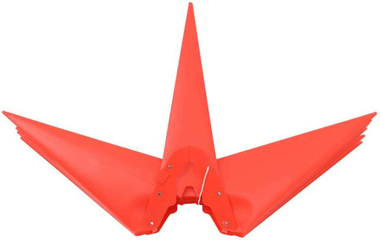 vidaXL Weihnachtliche Dekorative Sterne Metallisch Rot 26.5x35cm 3Stück