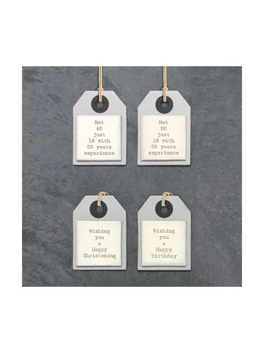 Κρεμαστό Στολίδι Ταμπελάκι Χάρτινο 4x6cm