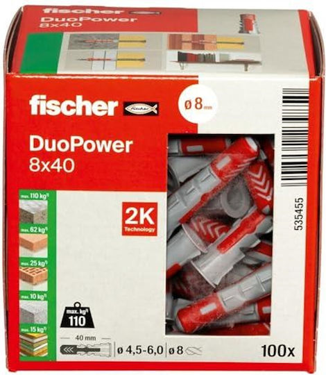 fischer Duopower Oops Plastic 8x40mm
