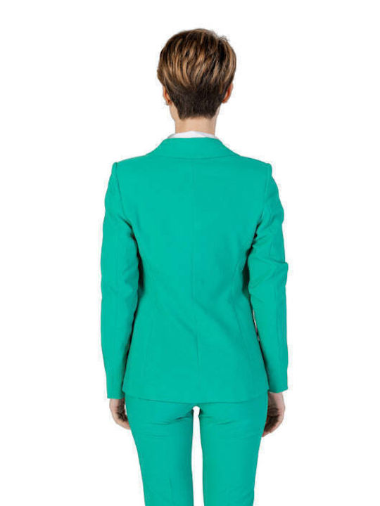 Sandro Ferrone Lung Blazer pentru femei Sacou Verde