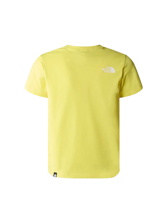 The North Face Παιδικό T-shirt Κίτρινο Simple Dome