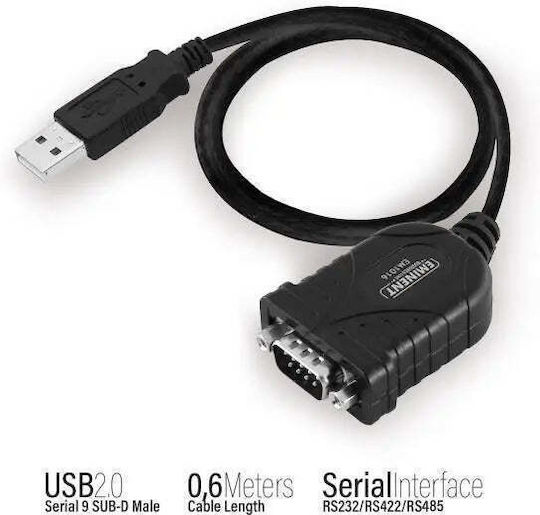 Ewent Usb Rs232 9 Pin Male Converter Black