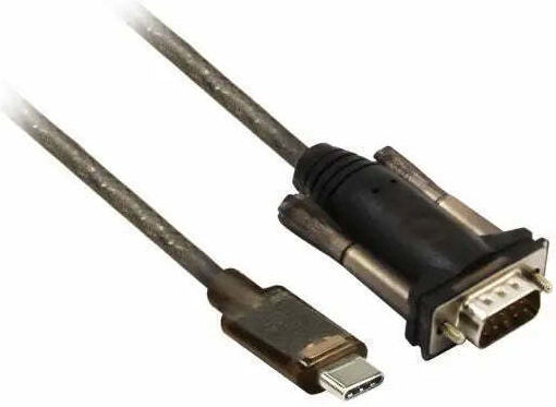 Act Ac6002 Konverter USB-C Stecker RS232 Stecker 9 Pin 1,5 m Schwarz