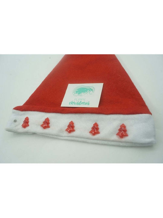 Weihnachts-Kappen Rot mit Muster Baum