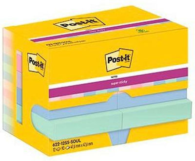 Post-it Sticky Note Pads in Cube 4.76x4.76pcs Set of 12pcs