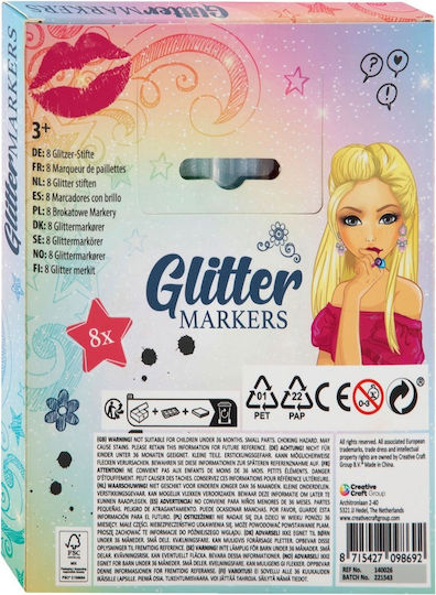 Glitter Zeichenmarker Set 8Stück