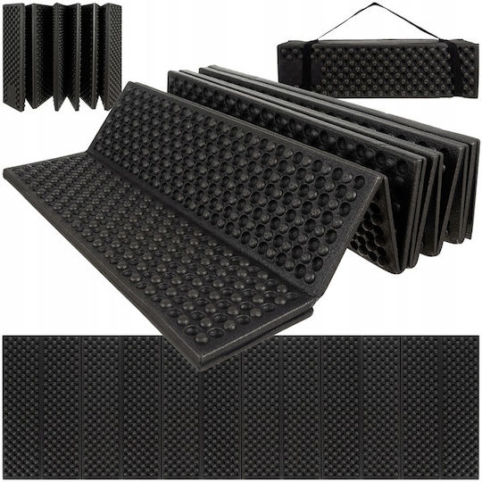 Single Substrat Camping 180x60cm Grosime 1cm în culoarea Negru