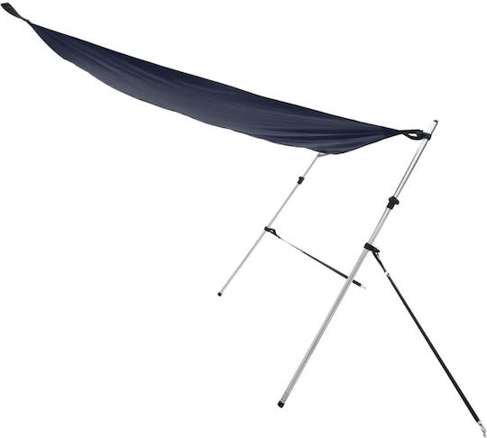 Bootsverdeckverlängerung T-Form Marineblau 174x205x115-194 cm