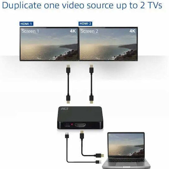 Act HDMI Splitter 4K@30Hz 8716065491333