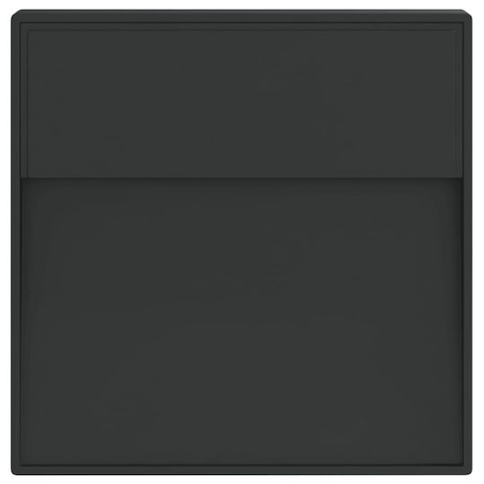 vidaXL Lumină de exterior montată pe perete LED IP54 3W cu Alb Cald Lumină 15x15x15εκ.