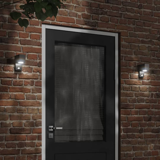 vidaXL Lumină de exterior montată pe perete GU10 IP44 7x12x15εκ.