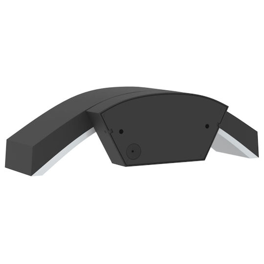 vidaXL Стенно Външно Осветително Тяло LED IP54 9W с Топло бяло Светлина 27.5x7x10εκ.
