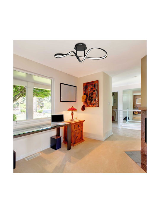 Vivalux Light fixture Ceiling Mount Light 60cm Black with Integrated LED