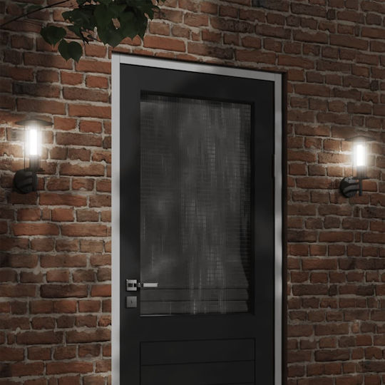 vidaXL Lumină de exterior montată pe perete E27 IP44 17.5x17.5x33εκ.