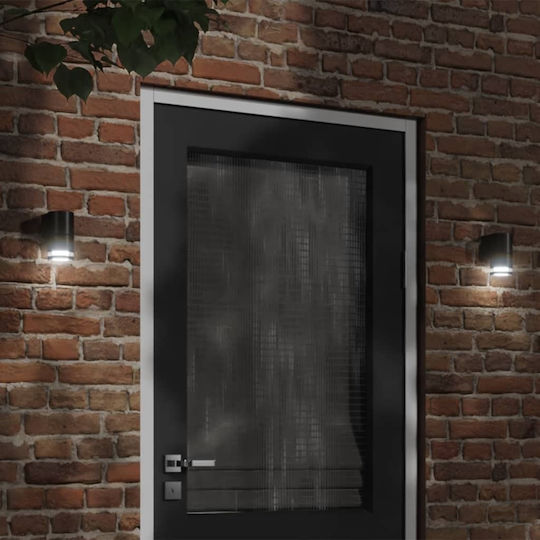 vidaXL Lumină de exterior montată pe perete GU10 IP44 7.5x10.5x13.5εκ.